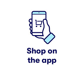 Shop on app
